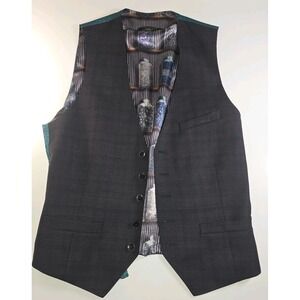 Ted Baker London‎ Pippin W Vest Men's Size 4 (38R) | Modern Fit Wool Blend Woven